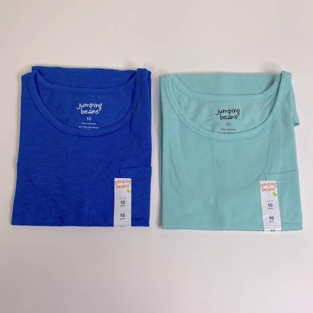 Jumping Beans Boy's Basic Tank Top- 2 Pack